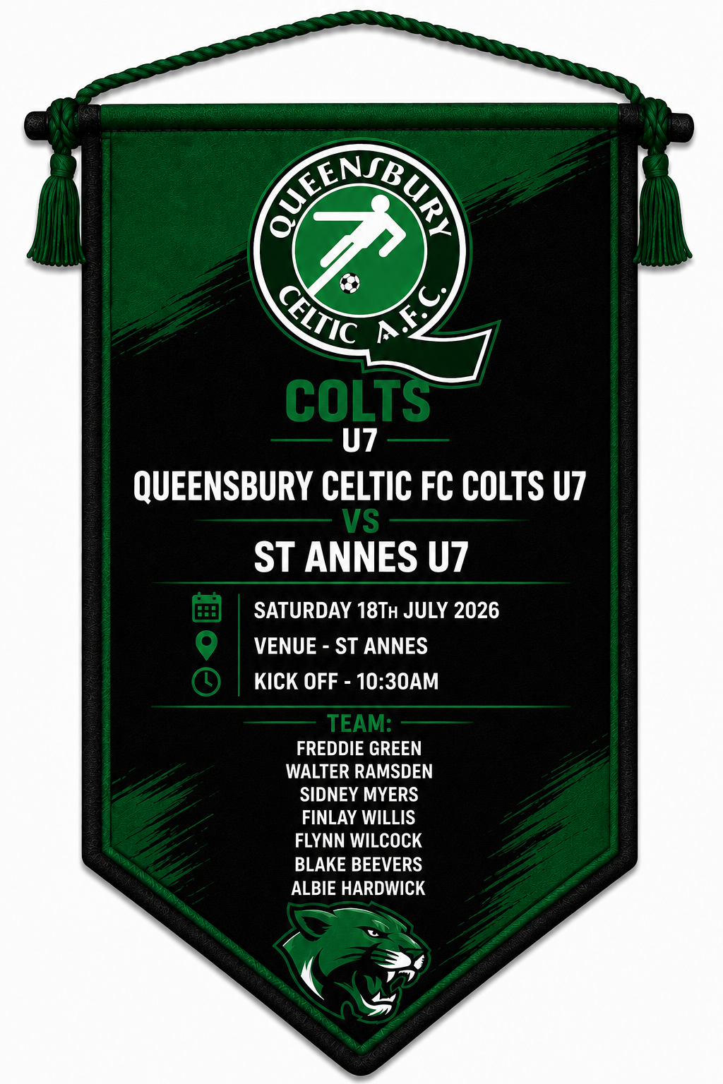 Colts - QCFC Vs St Annes Pennant